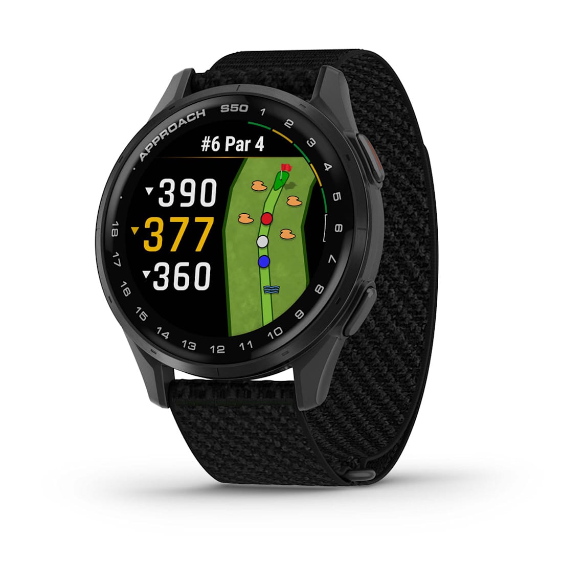 Garmin Approach S50 Slate Aluminum Bezel golf GPS smartwatch at Houston Car Stereo
