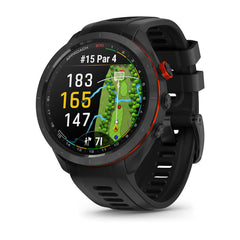 Garmin Approach S70 - 47 mm Black Red Ceramic Bezel golf GPS smartwatch at Houston Car Stereo