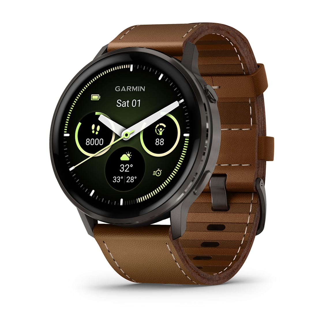 Garmin Venu 4 - 45 mm Slate fitness smartwatch at Houston Car Stereo