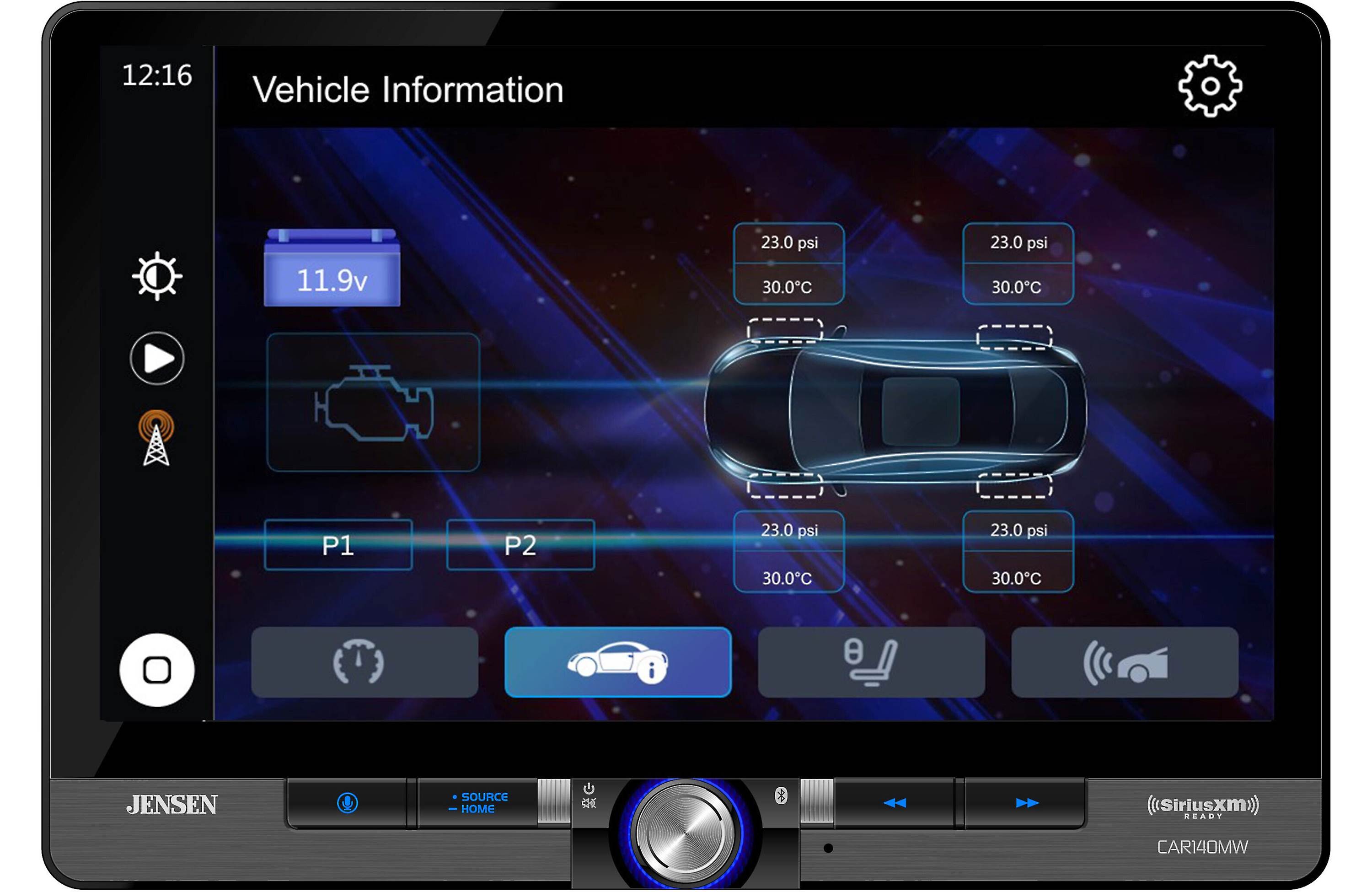 LED Backlit Touchscreen Car Radio/AV Receiver – CAR140MW