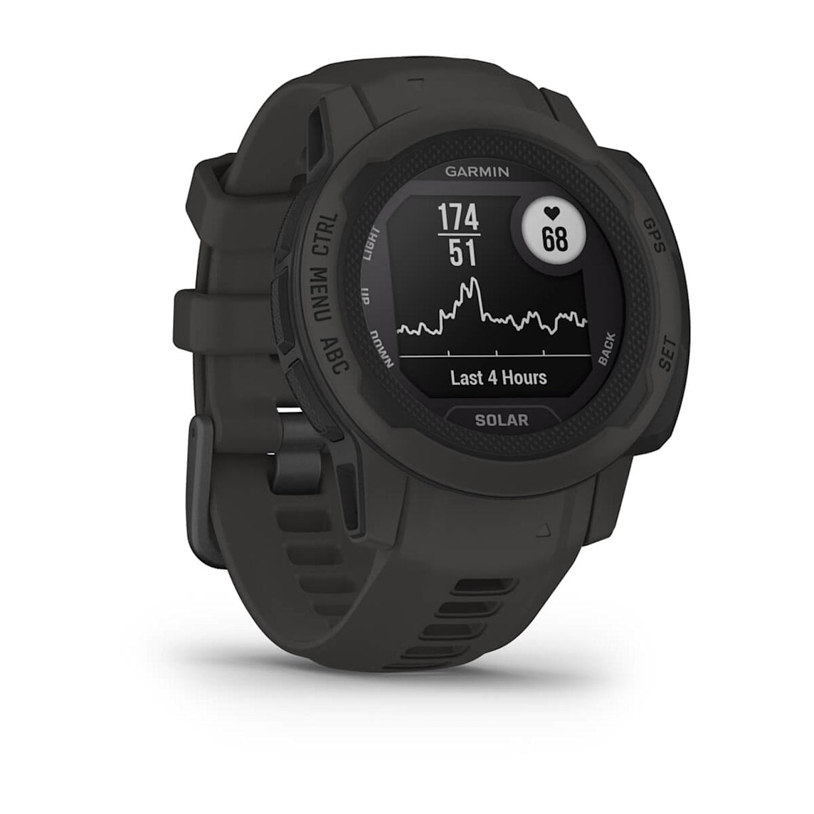 Garmin Instinct 2S Solar Graphite rugged outdoor GPS smartwatch at Houston Car Stereo