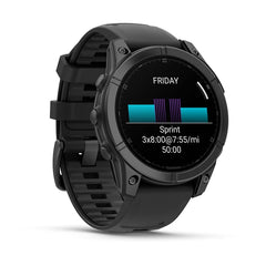 Garmin fēnix E - 47 mm AMOLED Slate Gray Steel premium multisport GPS smartwatch at Houston Car Stereo