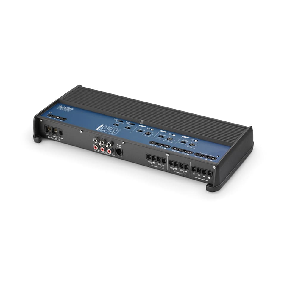 JL Audio XDM1000/5 marine amplifiers for powerful boat audio systems and clean sound output, waterproof marine audio upgrade available across the USA