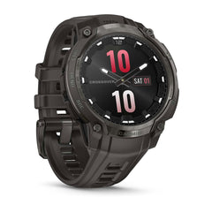 Garmin Instinct Crossover AMOLED Charcoal rugged outdoor GPS smartwatch at Houston Car Stereo