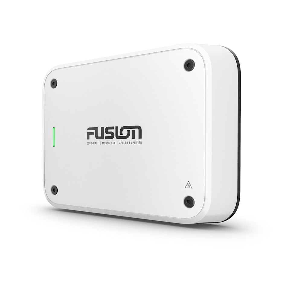 Fusion 650-watt RMS marine amplifiers for powerful boat audio systems and clean sound output, waterproof marine audio upgrade available across the USA