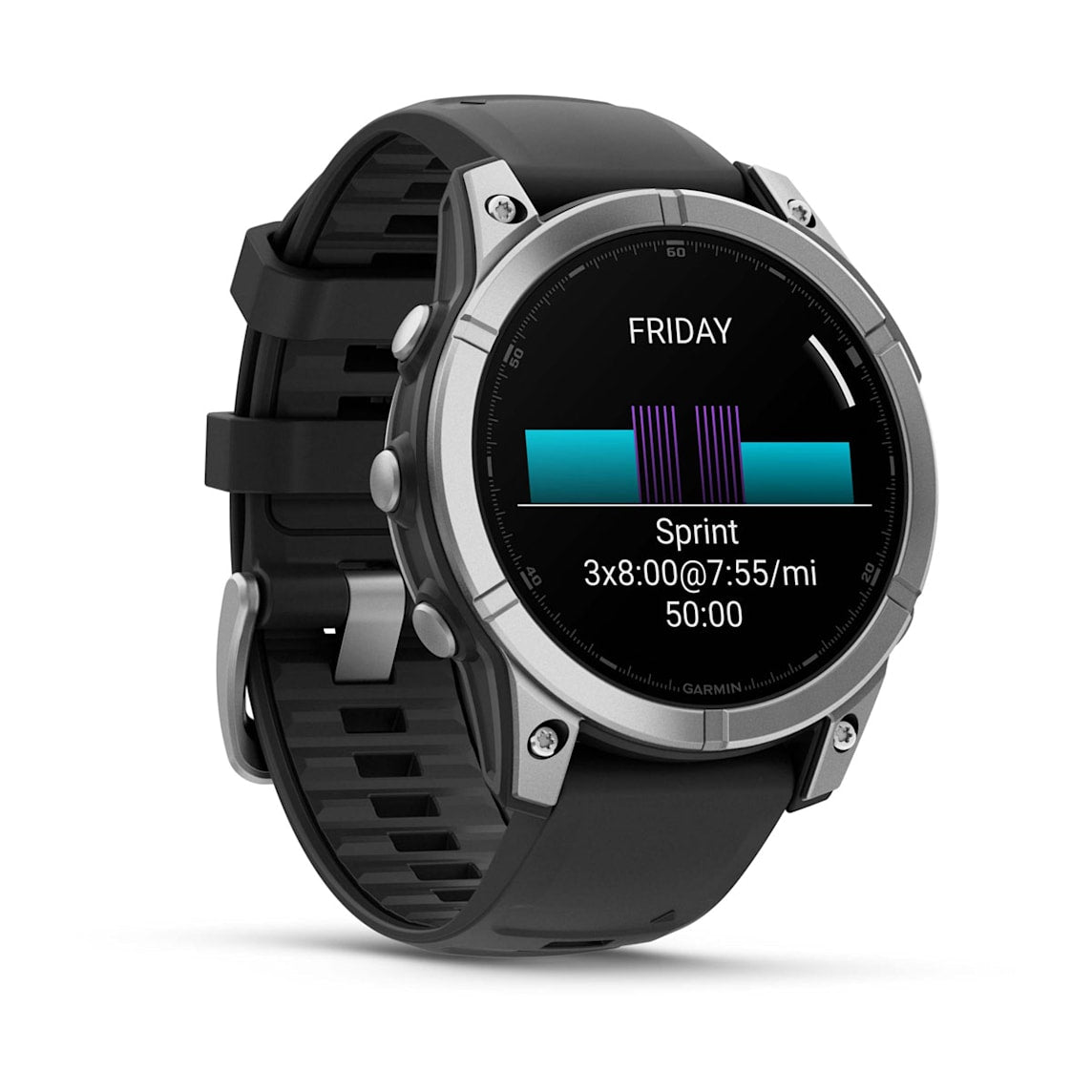 Garmin fēnix E - 47 mm AMOLED Stainless Steel premium multisport GPS smartwatch at Houston Car Stereo