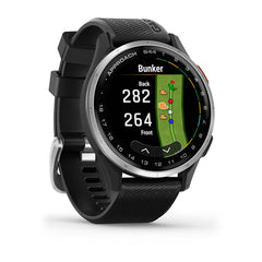 Garmin Approach S44 Silver Aluminum Bezel golf GPS smartwatch at Houston Car Stereo