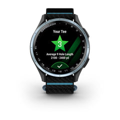 Garmin Approach J1 Cloud Blue Aluminum Bezel golf GPS smartwatch at Houston Car Stereo