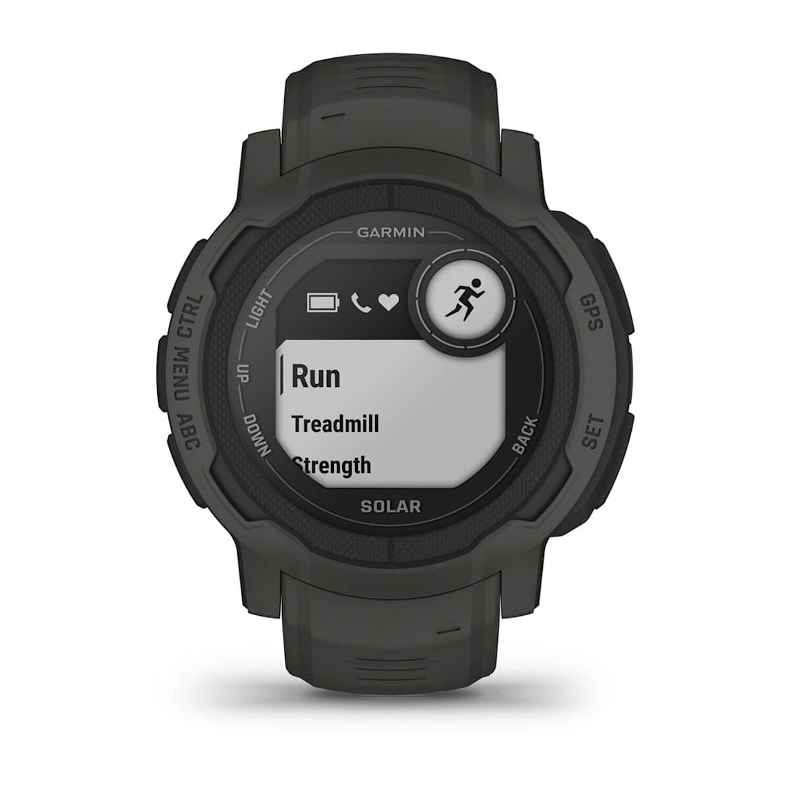 Garmin Instinct 2 Solar Graphite rugged outdoor GPS smartwatch at Houston Car Stereo