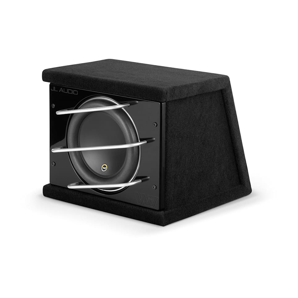 JL Audio CLS110RG-W7AE loaded enclosed car subwoofer for powerful bass upgrade at Houston Car Stereo