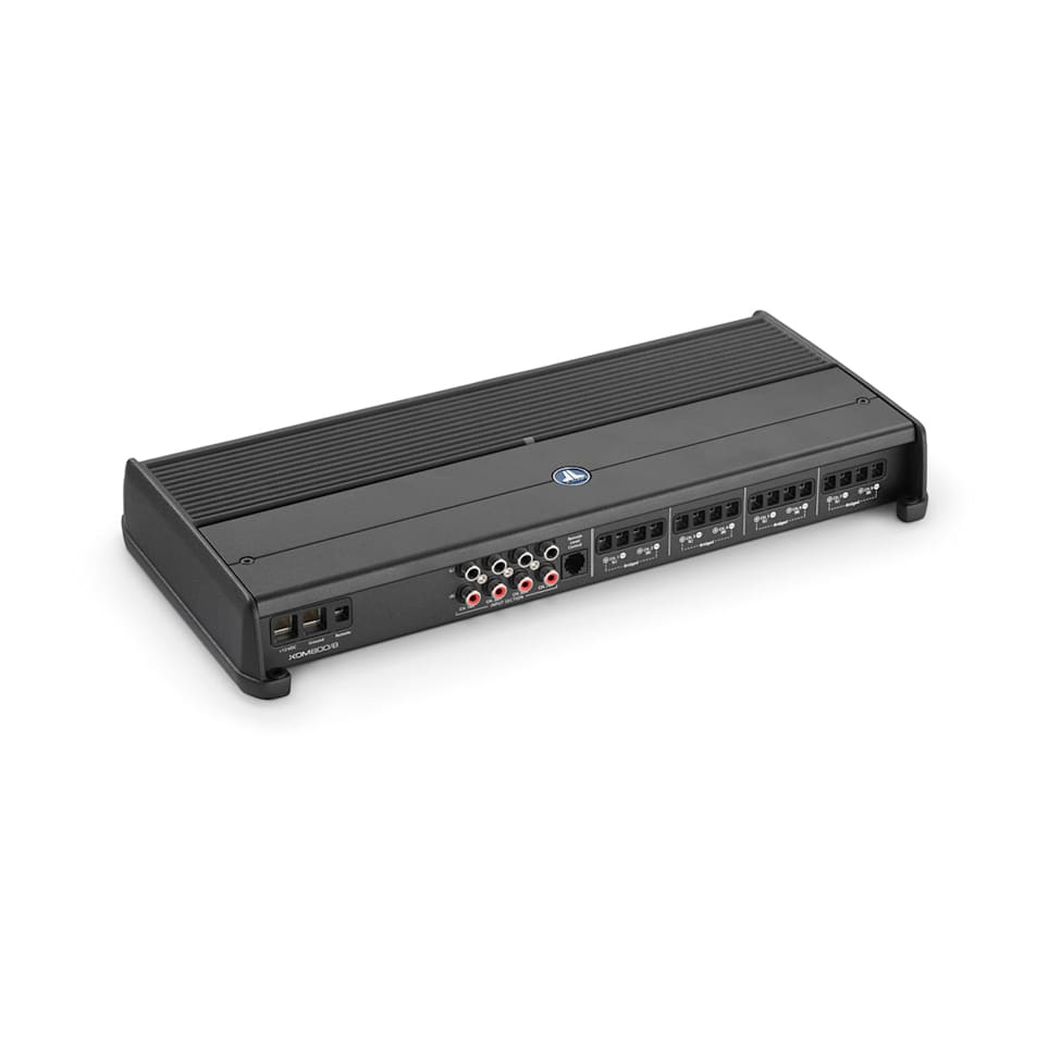 JL Audio XDM800/8 marine amplifiers for powerful boat audio systems and clean sound output, waterproof marine audio upgrade available across the USA