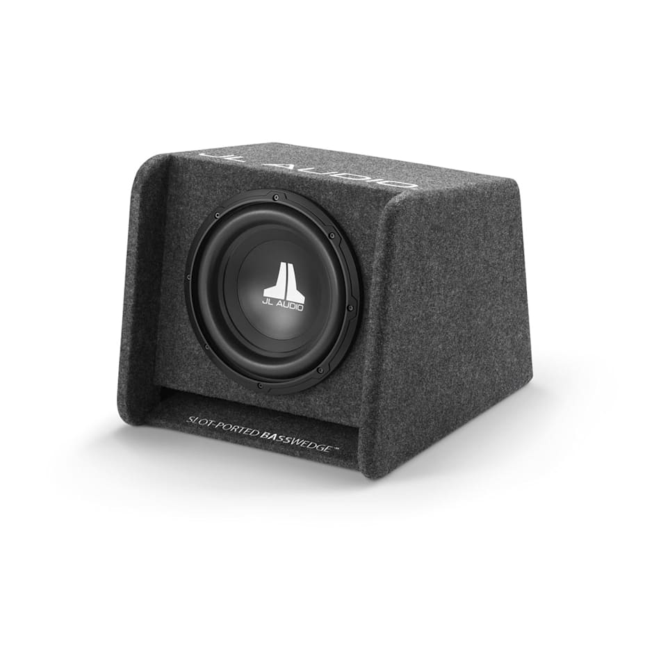 JL Audio CP110-W0v3 loaded enclosed car subwoofer for powerful bass upgrade at Houston Car Stereo